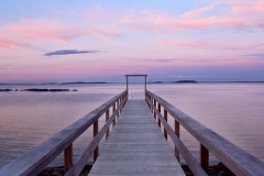 Sunset at Dock - Rockport, Maine